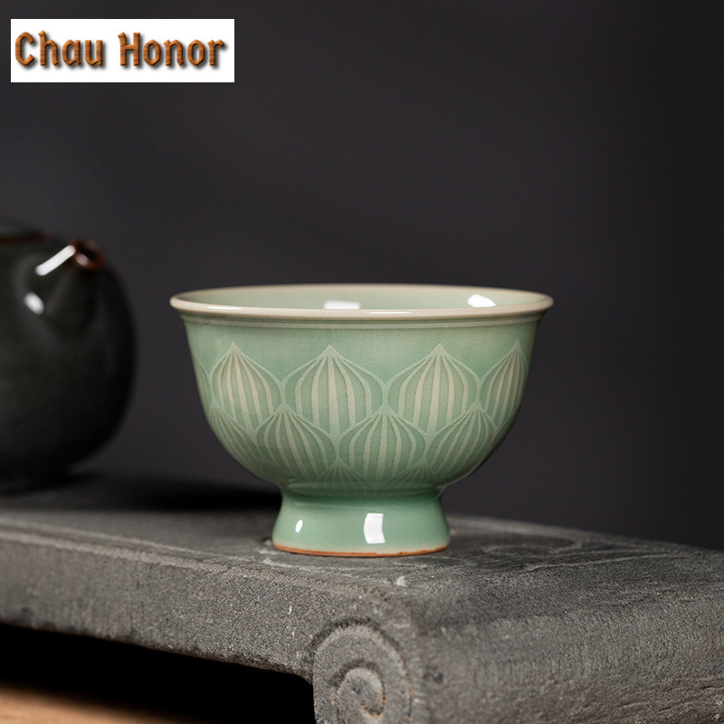 Celadon Ceramic Cup - 100ml fatto a mano Longquan Celadon