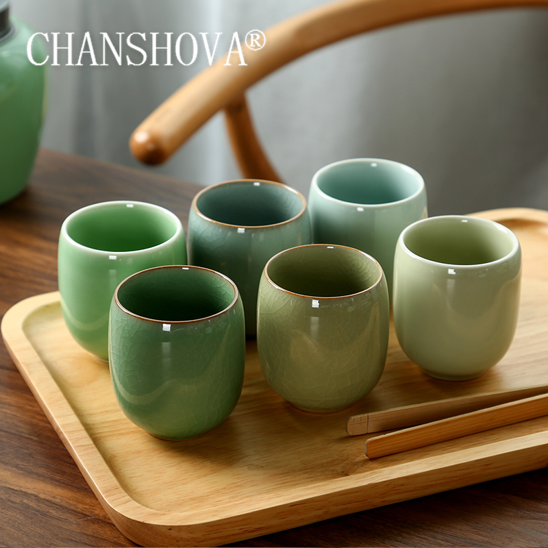 Celadon Ceramic Cup - CHANSHOVA-Set di tazze da tè in