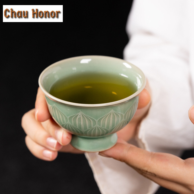 100ml fatto a mano Longquan Ce - Celadon Ceramic Cup recensione e prezzo